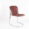 Vintage Stühle aus Leder & Chrom, 6er Set 6