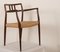 Danish Armchair in Hardwood by Niels Otto Møller 13