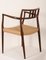 Danish Armchair in Hardwood by Niels Otto Møller, Image 11