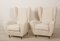 Lounge Chairs with Wingback in Cream Bouclé by Melchiorre Bega, Set of 2 4