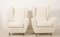 Lounge Chairs with Wingback in Cream Bouclé by Melchiorre Bega, Set of 2 1