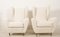 Lounge Chairs with Wingback in Cream Bouclé by Melchiorre Bega, Set of 2, Image 1