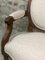 Louis XVI Style Carved Walnut Armchair with Beige Upholstery 9