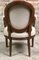 Louis XVI Style Carved Walnut Armchair with Beige Upholstery 7