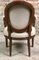 Louis XVI Style Carved Walnut Armchair with Beige Upholstery, Image 7