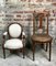 Louis XVI Style Carved Walnut Armchair with Beige Upholstery 10