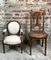 Louis XVI Style Carved Walnut Armchair with Beige Upholstery, Image 10