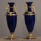 Vasen aus Porzellan von Sevres und goldener Bronze, 2er Set 1