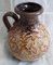 Vintage German Brown Beiger Glaze Ceramic Vase from Scheurich, 1980s 1