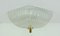 Plafone Eisglas 6-Deckenlampe von Honsel Lights, 1970er 1