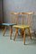 Scandinavian Yellow and Blue Chairs, Set of 2 2