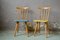 Scandinavian Yellow and Blue Chairs, Set of 2 1