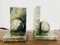 Sujetalibros italianos Art Déco de alabastro y mármol. Juego de 2, Imagen 4