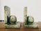 Art Deco Italian Alabaster & Marble Bookends, Set of 2 8