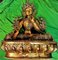 Escultura de Buda tibetano, siglo XVIII, bronce, Imagen 10