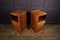 Art Deco Walnut Bedside Cabinets, Set of 2 12