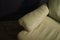 Pieff Mandarin Two Seat Sofa in Cream Leather and Chrome 4