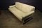 Pieff Mandarin Two Seat Sofa in Cream Leather and Chrome 8