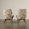 Vintage Italian Fabric Lounge Chairs, 1950s, Set of 2 10