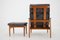 FD-164 Reclining Lounge Chair and Stool by Arne Vodder for France and Son, 1960s, Set of 2, Image 3