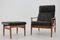 FD-164 Reclining Lounge Chair and Stool by Arne Vodder for France and Son, 1960s, Set of 2 2