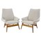 Czechoslovakian Lounge Chairs in Boucle, 1960s, Set of 2 1