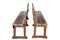 Scandinavian Painted Pine Benches, Set of 2 8