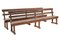 Scandinavian Painted Pine Benches, Set of 2 1