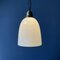 Opaline Glass Hanging Lamp with Brass Fixture 6
