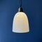 Opaline Glass Hanging Lamp with Brass Fixture, Image 6