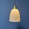 Opaline Glass Hanging Lamp with Brass Fixture 7