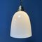 Opaline Glass Hanging Lamp with Brass Fixture 10