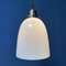 Opaline Glass Hanging Lamp with Brass Fixture, Image 10