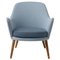 Minty Grey / Light Steel Blue Dwell Lounge Chair by Warm Nordic 1