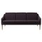 Sprinkles Eggplant Oak Mr Olsen 3 Seater Sofa by Warm Nordic, Image 1