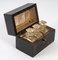 Scent Box or Odor Cellar in Gold Crystal, Set of 4 2