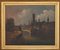 Tramonto in città del Nord Europa, olio su tavola, fine XIX secolo, Immagine 1