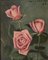 Emile Lejeune, Trois roses, 1954, Oil on Board, Immagine 2