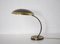 Lampe de Bureau Art Déco Bauhaus en Laiton par Egon Hillebrand 1