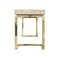 Modern Italian Travertine Top and Brass Chromed Base Console Table, 1970s 3