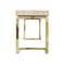 Modern Italian Travertine Top and Brass Chromed Base Console Table, 1970s, Image 3