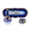 Porcellane vintage blu di Gardner Porcelain Factory, set di 4, Immagine 3