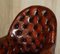 Fauteuil de Direction Chesterfield Captains Vintage en Cuir Marron 8