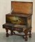 Antique Equestrian Leather Clad Painted Chest on Stand 16