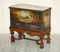 Antique Equestrian Leather Clad Painted Chest on Stand 2