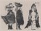 Pablo Picasso, La Célestine, Cavalerie, son valet et jeune fille, 1971, Gravure à l'Eau-Forte et Aquatinte 1
