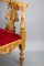 19th-Century French Louis XVI Style Carved Walnut Corner Chair 12