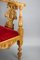 19th-Century French Louis XVI Style Carved Walnut Corner Chair, Image 12