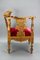 19th-Century French Louis XVI Style Carved Walnut Corner Chair 3