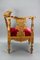 19th-Century French Louis XVI Style Carved Walnut Corner Chair, Image 3
